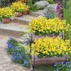 imageAmyHomie 20 Bundles Artificial Flowers for Outdoor Outside Spring Summer Decoration UV Resistant Faux Flowers No Fade Fake Plastic Plants Garden Porch Window Box DecoratingBright Yellow