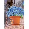 imageAmyHomie 20 Bundles Artificial Flowers for Outdoor Outside Spring Summer Decoration UV Resistant Faux Flowers No Fade Fake Plastic Plants Garden Porch Window Box DecoratingBlue