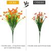 imageAmyHomie 20 Bundles Artificial Flowers for Outdoor Outside Spring Summer Decoration UV Resistant Faux Flowers No Fade Fake Plastic Plants Garden Porch Window Box DecoratingOrange