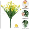 imageAmyHomie 20 Bundles Artificial Flowers for Outdoor Outside Spring Summer Decoration UV Resistant Faux Flowers No Fade Fake Plastic Plants Garden Porch Window Box DecoratingBright Yellow