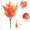 imageAmyHomie 20 Bundles Artificial Flowers for Outdoor Outside Spring Summer Decoration UV Resistant Faux Flowers No Fade Fake Plastic Plants Garden Porch Window Box DecoratingOrangeeucalyptus