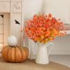 imageAmyHomie 20 Bundles Artificial Flowers for Outdoor Outside Spring Summer Decoration UV Resistant Faux Flowers No Fade Fake Plastic Plants Garden Porch Window Box DecoratingMix Orange