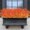 imageAmyHomie 20 Bundles Artificial Flowers for Outdoor Outside Spring Summer Decoration UV Resistant Faux Flowers No Fade Fake Plastic Plants Garden Porch Window Box DecoratingMix Orange