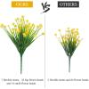 imageAmyHomie 20 Bundles Artificial Flowers for Outdoor Outside Spring Summer Decoration UV Resistant Faux Flowers No Fade Fake Plastic Plants Garden Porch Window Box DecoratingBright Yellow