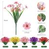 imageAmyHomie 20 Bundles Artificial Flowers for Outdoor Outside Spring Summer Decoration UV Resistant Faux Flowers No Fade Fake Plastic Plants Garden Porch Window Box DecoratingAmulti
