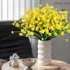 imageAmyHomie 20 Bundles Artificial Flowers for Outdoor Outside Spring Summer Decoration UV Resistant Faux Flowers No Fade Fake Plastic Plants Garden Porch Window Box DecoratingBright Yellow
