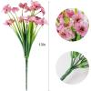 imageAmyHomie 20 Bundles Artificial Flowers for Outdoor Outside Spring Summer Decoration UV Resistant Faux Flowers No Fade Fake Plastic Plants Garden Porch Window Box DecoratingPink