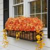 imageAmyHomie 20 Bundles Artificial Flowers for Outdoor Outside Spring Summer Decoration UV Resistant Faux Flowers No Fade Fake Plastic Plants Garden Porch Window Box DecoratingFall Orange Yellow