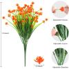 imageAmyHomie 20 Bundles Artificial Flowers for Outdoor Outside Spring Summer Decoration UV Resistant Faux Flowers No Fade Fake Plastic Plants Garden Porch Window Box DecoratingOrange