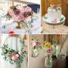 imageAmyHomie Artificial Flower Ivory Rose 25pcs Real Looking Fake Roses wStem for DIY Wedding Bouquets Centerpieces Arrangements Party Baby Shower Home DecorationsWarm Taupe  Nude