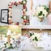 imageAmyHomie Artificial Flower Ivory Rose 25pcs Real Looking Fake Roses wStem for DIY Wedding Bouquets Centerpieces Arrangements Party Baby Shower Home DecorationsIvory