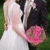 imageAmyHomie Artificial Flower Ivory Rose 25pcs Real Looking Fake Roses wStem for DIY Wedding Bouquets Centerpieces Arrangements Party Baby Shower Home DecorationsHot Pink