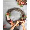 imageAmyHomie Artificial Flower Ivory Rose 25pcs Real Looking Fake Roses wStem for DIY Wedding Bouquets Centerpieces Arrangements Party Baby Shower Home DecorationsShades of Burgundy