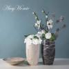 imageAmyHomie Artificial Flower Ivory Rose 25pcs Real Looking Fake Roses wStem for DIY Wedding Bouquets Centerpieces Arrangements Party Baby Shower Home DecorationsWhite