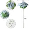 imageAmyHomie Artificial Flower Ivory Rose 25pcs Real Looking Fake Roses wStem for DIY Wedding Bouquets Centerpieces Arrangements Party Baby Shower Home DecorationsDusty Blue Shades