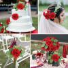 imageAmyHomie Artificial Flower Ivory Rose 25pcs Real Looking Fake Roses wStem for DIY Wedding Bouquets Centerpieces Arrangements Party Baby Shower Home DecorationsRed