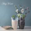 imageAmyHomie Artificial Flower Ivory Rose 25pcs Real Looking Fake Roses wStem for DIY Wedding Bouquets Centerpieces Arrangements Party Baby Shower Home DecorationsDusty Blue Shades