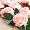 imageAmyHomie Artificial Flower Ivory Rose 25pcs Real Looking Fake Roses wStem for DIY Wedding Bouquets Centerpieces Arrangements Party Baby Shower Home DecorationsPink