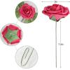 imageAmyHomie Artificial Flower Ivory Rose 25pcs Real Looking Fake Roses wStem for DIY Wedding Bouquets Centerpieces Arrangements Party Baby Shower Home DecorationsSeriesa Red