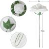 imageAmyHomie Artificial Flower Ivory Rose 25pcs Real Looking Fake Roses wStem for DIY Wedding Bouquets Centerpieces Arrangements Party Baby Shower Home DecorationsWhite