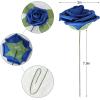 imageAmyHomie Artificial Flower Ivory Rose 25pcs Real Looking Fake Roses wStem for DIY Wedding Bouquets Centerpieces Arrangements Party Baby Shower Home DecorationsRoyal Blue