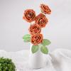 imageAmyHomie Artificial Flower Ivory Rose 25pcs Real Looking Fake Roses wStem for DIY Wedding Bouquets Centerpieces Arrangements Party Baby Shower Home DecorationsBurnt Orange