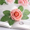 imageAmyHomie Artificial Flower Ivory Rose 25pcs Real Looking Fake Roses wStem for DIY Wedding Bouquets Centerpieces Arrangements Party Baby Shower Home DecorationsShades of Blush