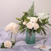imageAmyHomie Artificial Flower Ivory Rose 25pcs Real Looking Fake Roses wStem for DIY Wedding Bouquets Centerpieces Arrangements Party Baby Shower Home DecorationsChampagne