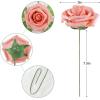 imageAmyHomie Artificial Flower Ivory Rose 25pcs Real Looking Fake Roses wStem for DIY Wedding Bouquets Centerpieces Arrangements Party Baby Shower Home DecorationsShades of Blush