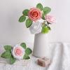 imageAmyHomie Artificial Flower Ivory Rose 25pcs Real Looking Fake Roses wStem for DIY Wedding Bouquets Centerpieces Arrangements Party Baby Shower Home DecorationsShades of Blush
