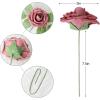 imageAmyHomie Artificial Flower Ivory Rose 25pcs Real Looking Fake Roses wStem for DIY Wedding Bouquets Centerpieces Arrangements Party Baby Shower Home DecorationsShades of Rose