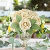 imageAmyHomie Artificial Flower Ivory Rose 25pcs Real Looking Fake Roses wStem for DIY Wedding Bouquets Centerpieces Arrangements Party Baby Shower Home DecorationsBeige