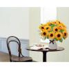 imageAmyHomie Artificial Flowers Artificial Sunflower Bouquets Fake Flowers for Baby Shower Home Decoration Wedding Decor Bride Holding Flowers DIY Garden Craft Art Decor