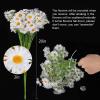 imageAmyHomie Artificial Flowers10 pcs Silk Daisy Artificial Gerber Daisy for Home Decoration Fake Wildflowers Spring Flowers for Wedding DecorationMilk WhiteWhite