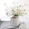 imageAmyHomie Artificial Flowers10 pcs Silk Daisy Artificial Gerber Daisy for Home Decoration Fake Wildflowers Spring Flowers for Wedding DecorationMilk WhiteMilk White