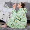imageAmyHomie Blanket SweatshirtOversized Sherpa Hooded Blanket HoodieFleecehug Hoodie Wearable Blanket for Women Men KidsAvocado