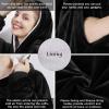 imageAmyHomie Blanket SweatshirtOversized Sherpa Hooded Blanket HoodieFleecehug Hoodie Wearable Blanket for Women Men KidsBlack