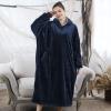 imageAmyHomie Blanket SweatshirtOversized Sherpa Hooded Blanket HoodieFleecehug Hoodie Wearable Blanket for Women Men KidsBlue