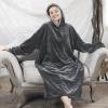 imageAmyHomie Blanket SweatshirtOversized Sherpa Hooded Blanket HoodieFleecehug Hoodie Wearable Blanket for Women Men KidsDark Grey