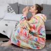 imageAmyHomie Blanket SweatshirtOversized Sherpa Hooded Blanket HoodieFleecehug Hoodie Wearable Blanket for Women Men KidsFireworks