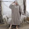 imageAmyHomie Blanket SweatshirtOversized Sherpa Hooded Blanket HoodieFleecehug Hoodie Wearable Blanket for Women Men KidsGrey
