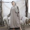 imageAmyHomie Blanket SweatshirtOversized Sherpa Hooded Blanket HoodieFleecehug Hoodie Wearable Blanket for Women Men KidsGrey