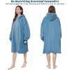 imageAmyHomie Blanket SweatshirtOversized Sherpa Hooded Blanket HoodieFleecehug Hoodie Wearable Blanket for Women Men KidsGrey Blue