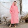 imageAmyHomie Blanket SweatshirtOversized Sherpa Hooded Blanket HoodieFleecehug Hoodie Wearable Blanket for Women Men KidsPink