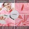 imageAmyHomie Blanket SweatshirtOversized Sherpa Hooded Blanket HoodieFleecehug Hoodie Wearable Blanket for Women Men KidsPink