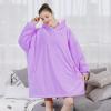 imageAmyHomie Blanket SweatshirtOversized Sherpa Hooded Blanket HoodieFleecehug Hoodie Wearable Blanket for Women Men KidsPurple