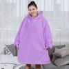 imageAmyHomie Blanket SweatshirtOversized Sherpa Hooded Blanket HoodieFleecehug Hoodie Wearable Blanket for Women Men KidsPurple