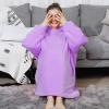 imageAmyHomie Blanket SweatshirtOversized Sherpa Hooded Blanket HoodieFleecehug Hoodie Wearable Blanket for Women Men KidsPurple