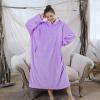 imageAmyHomie Blanket SweatshirtOversized Sherpa Hooded Blanket HoodieFleecehug Hoodie Wearable Blanket for Women Men KidsPurple