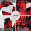 imageAmyHomie Blanket SweatshirtOversized Sherpa Hooded Blanket HoodieFleecehug Hoodie Wearable Blanket for Women Men KidsRed Plaid